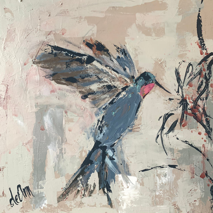 I'm Your Hummingbird - Original Recreation 30x30