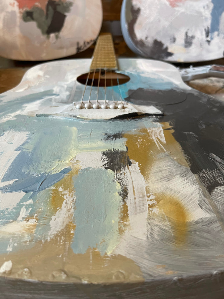 Acoustic Guitar Painted by DeAnn