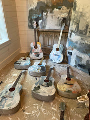 Acoustic Guitar Painted by DeAnn