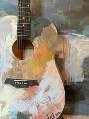 Acoustic Guitar Painted by DeAnn