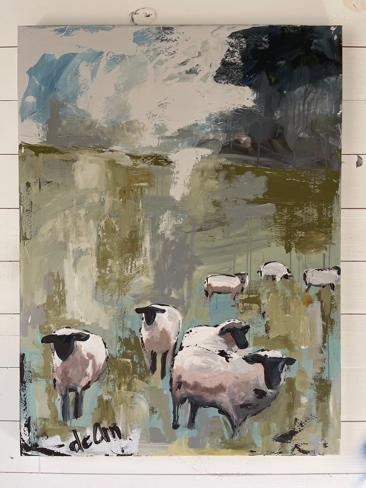 Faithful Flock - Original Recreation 30x40